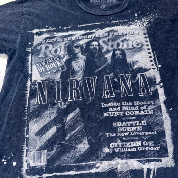 Y2K Nirvana‎ Rolling Stone Cover Collection Graphic T-Shirt - Picture 3 of 4